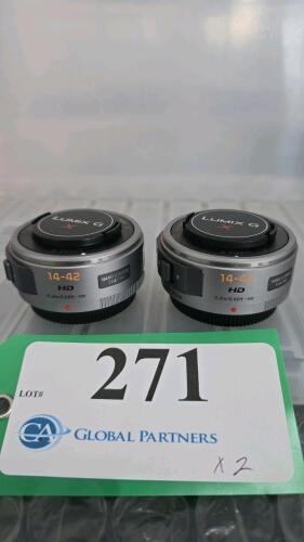 LOT OF 2, LUMIX G 14-42mm LENSES