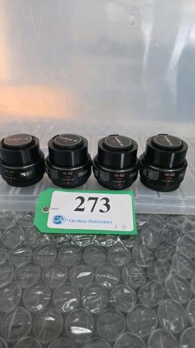 LOT OF 4, LUMIX G 14-42mm LENSES