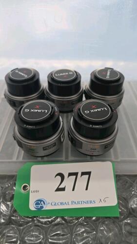 LOT OF 5, LUMIX G 14-42mm LENSES