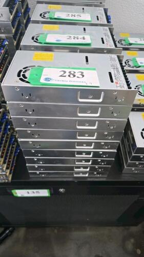 LOT OF 9, MEAN WELL LRS-450-24 POWER SUPPLY 24V