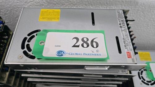 LOT OF 10, MEAN WELL LRS-450-24 POWER SUPPLY 24V