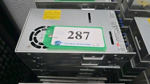 LOT OF 10, MEAN WELL LRS-450-24 POWER SUPPLY 24V