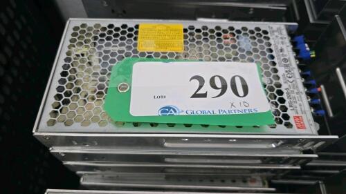 LOT OF 10, MEAN WELL LRS-200-5 POWER SUPPLY 5V