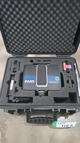 FARO S350+ LASER SCANNER, W/3 BATTERIES, POWER ADAPTER, POWER DOCK