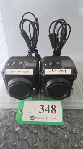 LOT OF 2, Z CAM E2 MODULAR 4K CINEMA CAMERA W/POWER CONVERSION CABLE ONLY