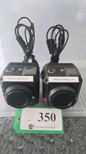LOT OF 2, Z CAM E2 MODULAR 4K CINEMA CAMERA W/POWER CONVERSION CABLE ONLY
