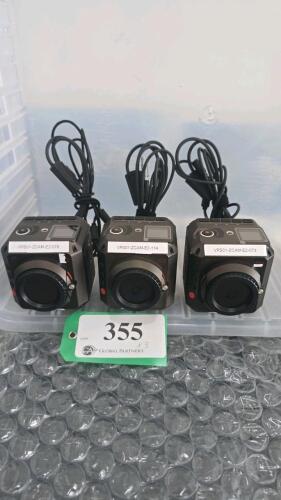 LOT OF 3, Z CAM E2 MODULAR 4K CINEMA CAMERA W/POWER CONVERSION CABLE ONLY