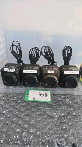 LOT OF 4, Z CAM E2 MODULAR 4K CINEMA CAMERA W/POWER CONVERSION CABLE ONLY