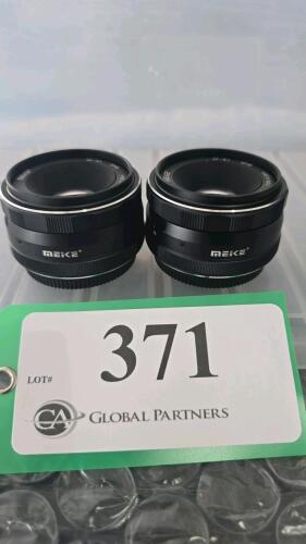 LOT OF 2, MEIKE 25mm F1.8 MFT LENSES