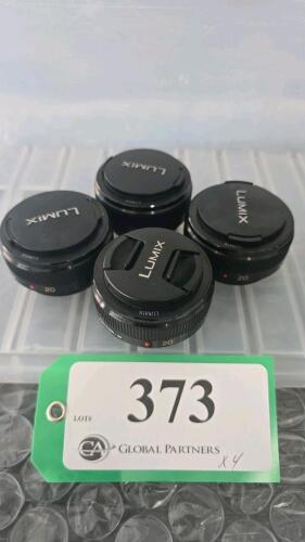 LOT OF 4, LUMIX 20mm LENSES