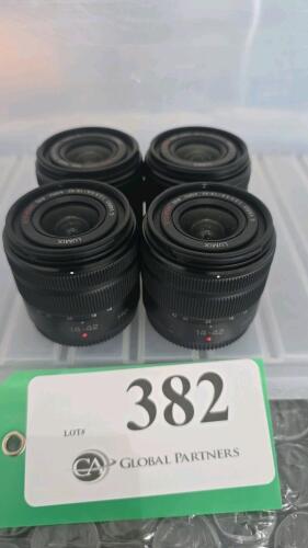 LOT OF 4, PANASONIC LUMIX 14-42mm LENSES