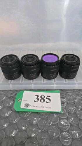 LOT OF 4, PANASONIC LUMIX 14-42mm LENSES