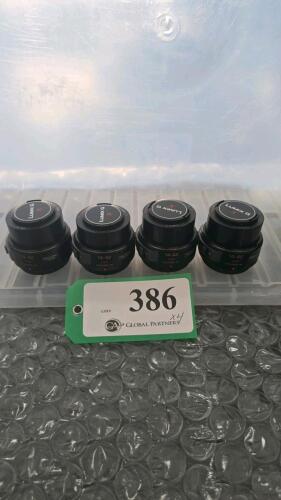 LOT OF 4, PANASONIC LUMIX G 14-42mm LENSES