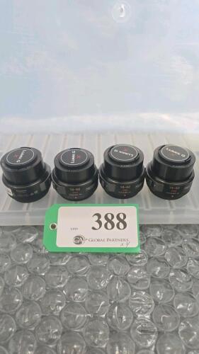 LOT OF 4, PANASONIC LUMIX G 14-42mm LENSES