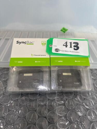 LOT OF 2 SYNCBAC PRO TIMECODE SYSTEM <br/>MODEL: SPR01