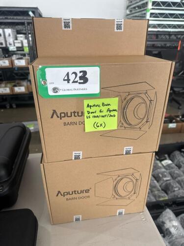 LOT OF 6 APUTURE BARN DOOR FOR APUTURE LS 120D/ 120T/ 300D