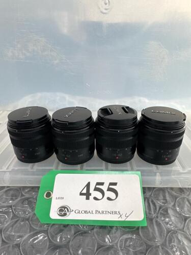 LOT OF 4 PANASONIC LUMIX 14-42mm LENSES