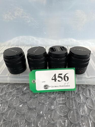 LOT OF 4 PANASONIC LUMIX 14-42mm LENSES