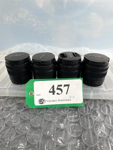 LOT OF 4 PANASONIC LUMIX 14-42mm LENSES