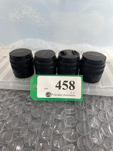 LOT OF 4 PANASONIC LUMIX 14-42mm LENSES