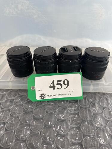 LOT OF 4 PANASONIC LUMIX 14-42mm LENSES