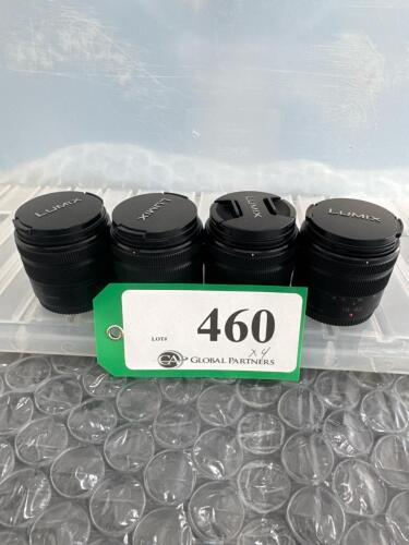 LOT OF 4 PANASONIC LUMIX 14-42mm LENSES