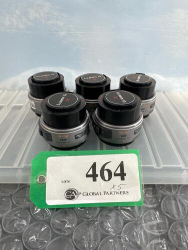 LOT OF 5 PANASONIC LUMIX G 14-42mm LENSES