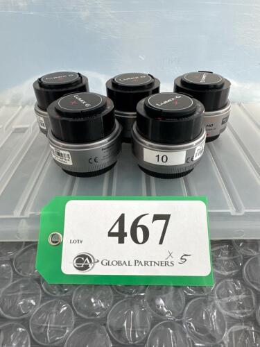 LOT OF 5 PANASONIC LUMIX G 14-42mm LENSES