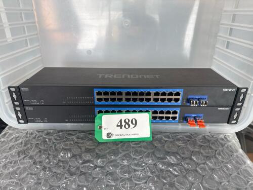 LOT OF 2 TRENDNET 10G TEG - 30262 24 - PORT SWITCH