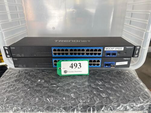 LOT OF 2 TRENDNET 10G TEG - 30262 24 - PORT SWITCH
