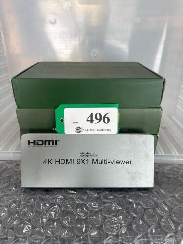 LOT OF 3 4K HDMI 9x1 MULTI-VIEWER