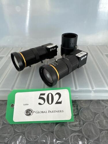 LOT OF 2 FLIR USB CAMERAS WITH ASSORTED MEGAPIXEL LENSES