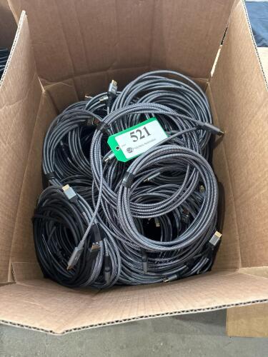 2 BOXES OF ASSORTED HDMI CABLES