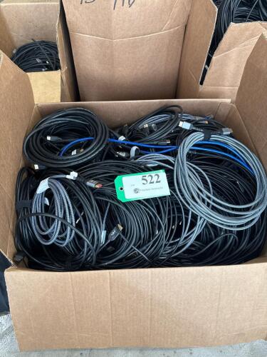 BOX OF ASSORTED HDMI CABLES