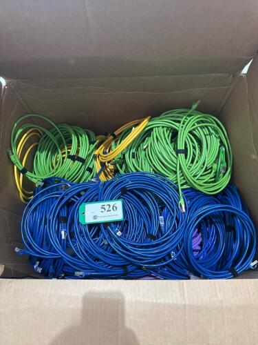 BOX OF ASSORTED ETHERNET CABLES