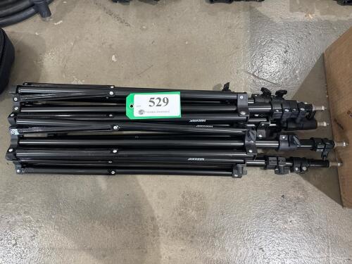 LOT OF 5 PHOTOGRAPH LIGHT STAND