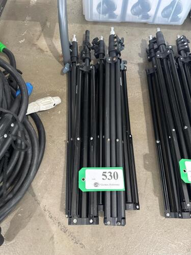 LOT OF 5 PHOTOGRAPH LIGHT STAND