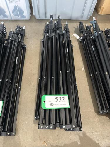 LOT OF 5 PHOTOGRAPH LIGHT STAND