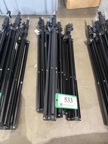 LOT OF 5 PHOTOGRAPH LIGHT STAND