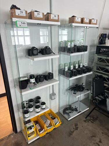 LOT OF 2 AWARD DISPLAY CABINETS