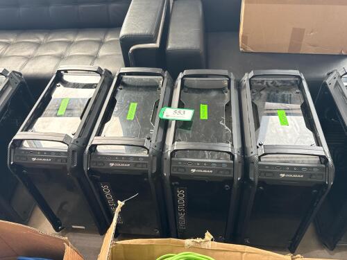 LOT OF 4 COUGAR PC CASES