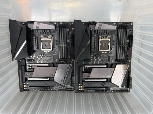 LOT OF 2 Gigabyte Motherboard Z490 AORUS PRO AX