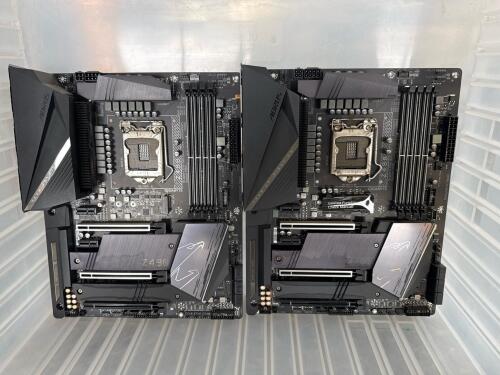 LOT OF 2 Gigabyte Motherboard Z490 AORUS PRO AX