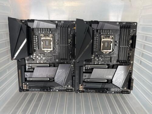 LOT OF 2 Gigabyte Motherboard Z490 AORUS PRO AX