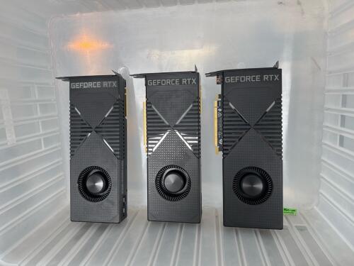 LOT OF 3 NVIDIA GEFORCE RTX 2080