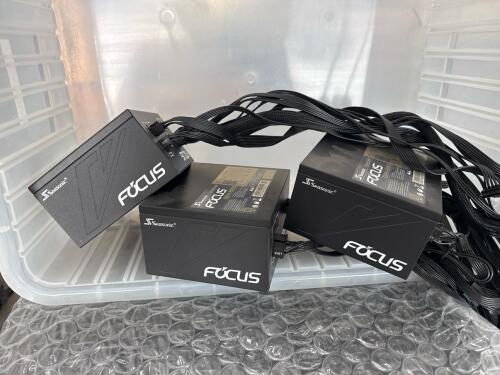 LOT OF 3 ASSORTED SEASONIC FOCUS GM 850