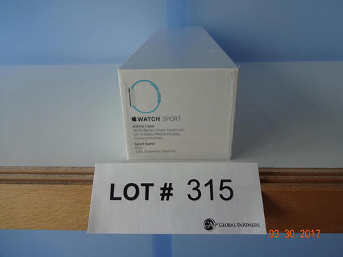 Apple horloge - 42 mm met blauwe sportband, artikel #958024, reguliere prijs Ã„ 397,-) (Apple Watch - 42 mm with Blue Sports Band Item # 958024 Regular price Ã„397)