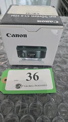 CANON EF 50mm F1.8 STM LENS