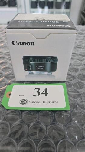 CANON EF 50mm F1.8 STM LENS