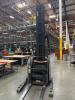 2017 CROWN RM6025-45 ELECTRIC STAND-UP REACH TRUCK WITH SIDE SHIFTER, 4,500 LBS CAPACITY, 36 VOLTS, 42&rdquo; FORKS, APPROX. MAST LOWERED: 140&rdquo;, Hrs: 13,244 SERIAL: 1A493656, UNIT #50 (GROUND LEVEL REMOVAL ONLY) - 2